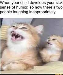 When Your Child Develops Your Sick Sense Of Humor So Now There S Two People Laughing Inappropriately Ifunny Funny Friend Memes Animal Memes Friends Funny 37 sick memes for your viewing pleasure.