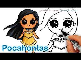 Vraagprijs is 2 euro per figuurtje excl. How To Draw Disney Princess Pocahontas Cute Step By Step Youtube