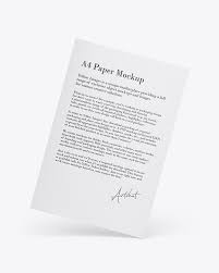 Download Textured A4 Paper Mockup In Stationery Mockups On Yellow Images Object Mockups PSD Mockup Templates