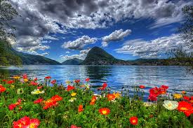 Scenery of Switzerland nature, view, bonito, Switzerland, sky, clouds,  lake, HD wallpaper | Peakpx