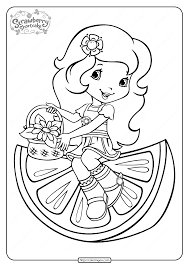 In case you were wondering why i have multiple pages of food coloring: Free Printable Orange Blossom Pdf Coloring Page