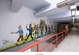 Esl 3 Bruxelles Belgium Brussel Tintin Street Art