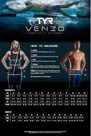 Tyr Venzo Size Chart
