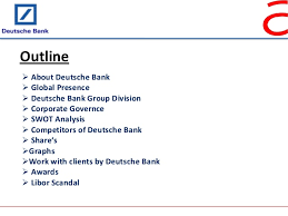 Deutsche bank vous offre rendement, expertise et davantage de choix pour votre argent au quotidien, votre. External Analysis Of Deutsch Bank 1