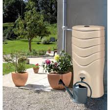 Recuperateur D Eau Beige Kit Collecteur 550 Litres Recup O Eda Plastiques Bricozor
