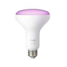 Philips Hue White And Color Ambiance Br30 Led 65w Equivalent Dimmable Smart Wireless Flood Light Bulb With Bluetooth 548503 The Home Depot