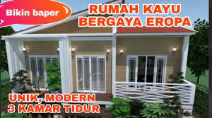 Rumah jenis ini sangat tepat jika dijadikan tempat istirahat. Desain Rumah Kayu 3 Kamar Tidur Minimalis Sederhana Youtube
