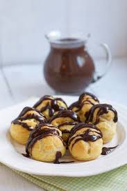 Profiteroles Recipe With Step By Step Photos Eat Little Bird Recipe Profiteroles Recipe Profiteroles Cream Recipes