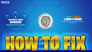 If you don't already have access to the fortnite chapter 2 season 5. How To Claim Your 1000 V Bucks Fortnite Crew Updated Fixed Fortnite January Crew Pack Vbucks Youtube