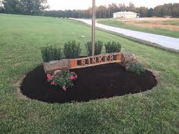 Three flags and one pole: Flag Pole Landscape Garden Nashville By Dotson Landscaping Houzz