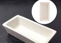 BQLZR 3.15x1.57x0.71inch 50ml Rectangle Alumina Aluminum Oxide Ceramic  Crucible Boat Shelf Holder 1700¡æ for Tube Muffle Furnaces