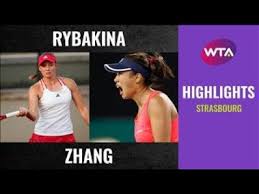 Subscribe to wta on thexvid: Elena Rybakina Vs Zhang Shai 2020 Strasbourg Quarterfinal Wta Highlights Youtube