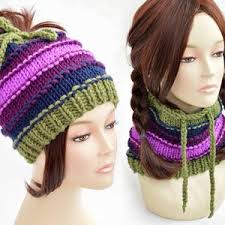 Knit Ponytail Hat