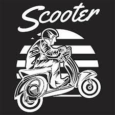 Riding Scooter Hand Drawing Vector Skulls Scooters Skeletons Png And Vector With Transparent Background For Free Download Riding Scooter How To Draw Hands Vespa Logo