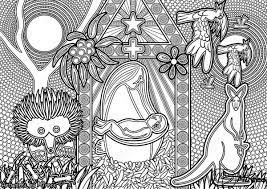 With nine different designs, just print out out your favorites and color with pens, pencils, crayons, or paints. Xmas Nativity Scene Colouring Single Pdf Colouring Page By Mirree Co