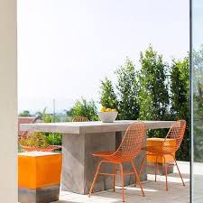 By sunjoy (2) aishi dark gray round stone indoor/outdoor accent table. Concrete Block Dining Table Design Ideas