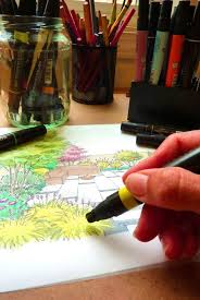 Draw the stems so that they lean in different directions. Tips From A Landscape Designer Garden Perspective Drawing For The Home Gardener Garden Therapy