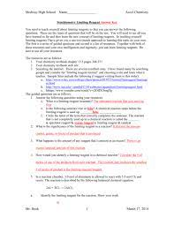Understand the definition of a mole and determine the avogadro constant by adding atoms or formula units to a balance until the mass in grams is equal to the atomic or formula mass. Accel Chem Limiting Reagent How To Answer Key