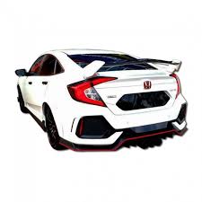 The honda civic type r redefines the hot hatchback with ultimate performance and iconic sports car styling. Honda Civic Fc Mugen Type R Spoiler With 2k Color Paint