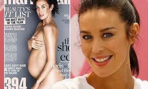 Megan Gales Marie Claire nude pregnancy shot wins magazine cover of the  year at The Maggies 2014 | Daily Mail Online
