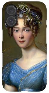 Portrait of Amelie du Bois iPhone Case by Alexandre-Jean Dubois-Drahonet