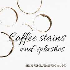 Download Watercolor Coffee Stains And Splashes Png Cup Rings Clipart Etsy Coffee Staining Watercolor Paper Texture Stains