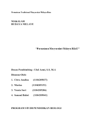 We did not find results for: Permainan Tradisional Masyarakat Melayu Riau