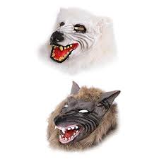 Affeco Scary Wolf Head Full Face Ghost Head Mask Halloween Masquerade Decoration Halloween Masquerade Scary Wolf Masquerade Decorations