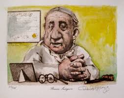Charles Bragg Hand Signed Color Lithograph:"Brain Surgeon"