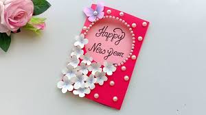 Beautiful Handmade Happy New Year 2020 Card Idea Diy Greeting Cards For New Year Youtube