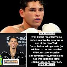 BREAKING NEWS !! Ryan Garcia has enrolled in VADA and California drug  testing ahead of his planned three-fight series that will include his  return to the ring in May and a rematch