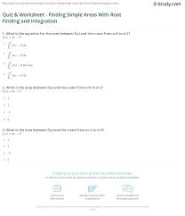 The simple present is used to talk about things that usually happen. Quiz Worksheet Finding Simple Areas With Root Finding And Integration Study Com