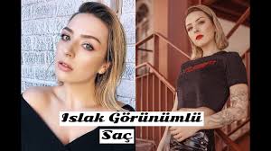 Saclarimi Nasil Sekillendiriyorum Islak Gorunumlu Sac Youtube
