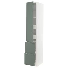 Kitchen High Cabinets Fm 27700 Ikea Green And Grey Drawers