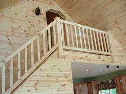Simple wooden stair railing design. Simple Indoor Wood Stair Railing Designs