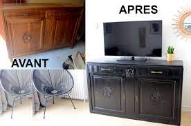 Si le meuble est verni commencez le ponçage avec du gros. Epingle Sur Diy
