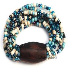 Un Beau Bracelet Bali Fait A La Main Faite Pour S Adapter A Des Poignets De 6 8 Pouces Bracelet Est Environ 6 5 Bracelets Handmade Beaded Wooden Beads Beaded