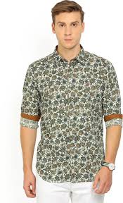 Lp Louis Philippe Mens Floral Print Casual Multicolor Shirt