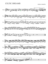 Print And Download In Pdf Or Midi Celtic Dreams Delphine Labandibar Free Sheet Music For Violin Made By Delphinelabandibar Sheet Music Violin Celtic