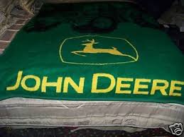 It is 100% cotton fabric on one side and cuddly warm fleece on the other side. Ln John Deere Tractor Fleece Blanket Huge 57 X 75 In 45864945