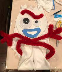 Diy Forky Costume From Toy Story 4 Toy Story Costumes Halloween Costumes For Kids Movie Halloween Costumes