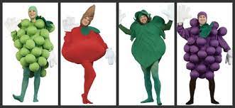 Phyllis sits at a desk, talking on the telephone. Creative Group Costume Ideas Halloweencostumes Com Blog