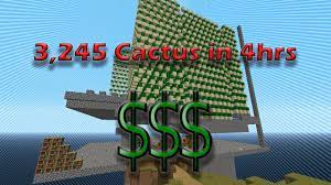Creepersedge plays factions in minecraft! How To Make The Best Cactus Farm In Minecraft Makes 3 245 Cactus In 4hrs Youtube