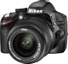 Nikon D3200 Dslr Camera With 18 55mm And 55 200mm Lenses Black 13313 Best Buy