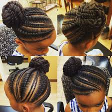 Flat Twist Bun Natural Hair Styles Flat Twist Hairstyles Kids Braided Hairstyles