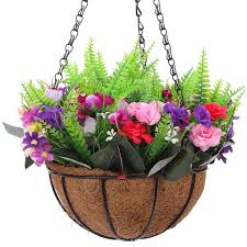 Check spelling or type a new query. 10 Inch Artificial Hanging Planets Silk Flower Hanging Basket With Chain Flowerpot For Home Outdoor Decoration Mixiflor Artificial Daisy Flowers Artificial Flowers Home Kitchen