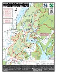 We arrived about 11am and there was ample parking ($5). Norvin Green State Forest Map Trail Conference