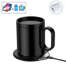 Coffee Mug Warmer Wireless Charger 2 In 1 Wireless Charging Station Usb Coffee Mug Warmer Beverage Drink Office Home Desk Cu Mugs Mug Warmer Coffee Cup Warmer