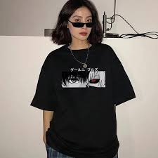 I drew the eyes and design is by me. Buy Japanese Print Anime Tokyo Ghoul Eyes Unisex Punk Dark Black Ins Retro Women S T Shirt Harajuku Casual Summer Fashion Short Sleeved Top At Affordable Prices Free Shipping Real Reviews With Photos