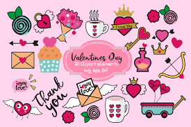 Download Valentine S Day Elements Heart Svg Coffee Cup Happy Mail Cupid By Cute Files Thehungryjpeg Com